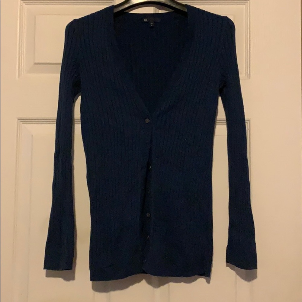 Navy blue cardigan